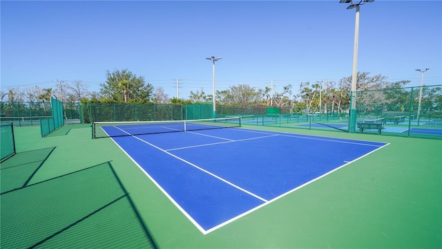 view of tennis court