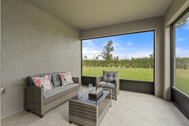 view of sunroom / solarium