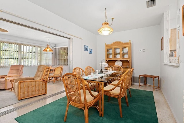 view of dining area