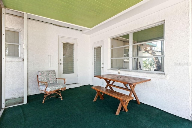 view of sunroom / solarium