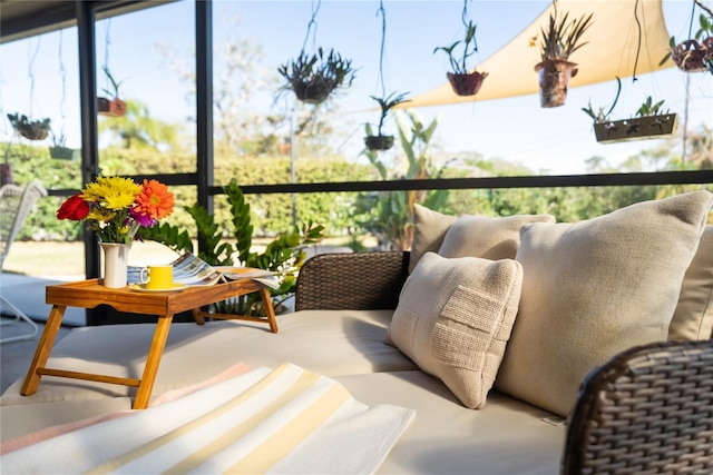 view of sunroom / solarium