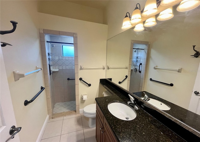 15207 17th Ave E, Bradenton, FL 34212 - full bathroom with vanity, tile patterned flooring, and a tile shower