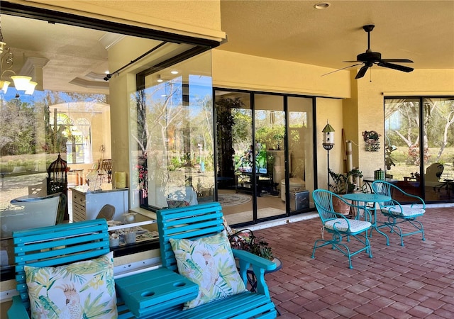 15207 17th Ave E, Bradenton, FL 34212 - view of patio with ceiling fan
