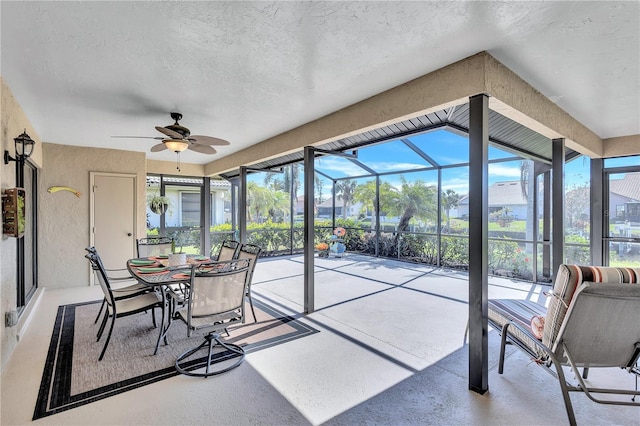 104 Inlets Blvd Unit 104, Nokomis, FL 34275 - sunroom with a ceiling fan