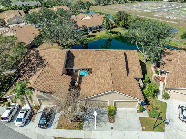 5618 Monte Rosso Rd, Sarasota, FL 34243 - bird's eye view featuring a water view