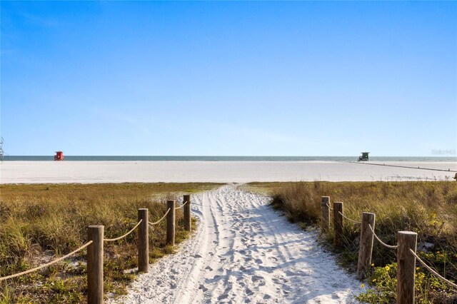 5618 Monte Rosso Rd, Sarasota, FL 34243 - view of water feature featuring a view of the beach