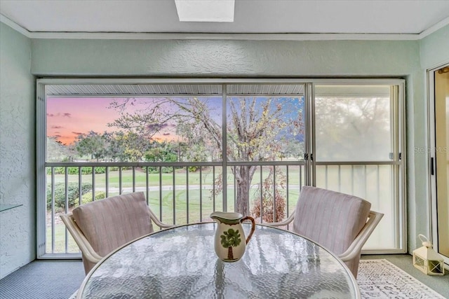 view of sunroom / solarium