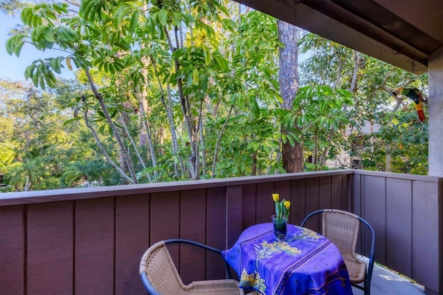 view of balcony