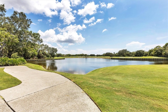 property view of water