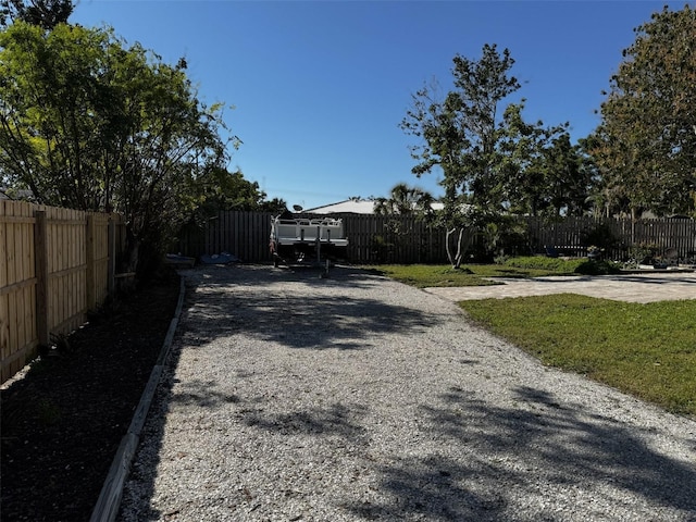 view of road featuring driveway