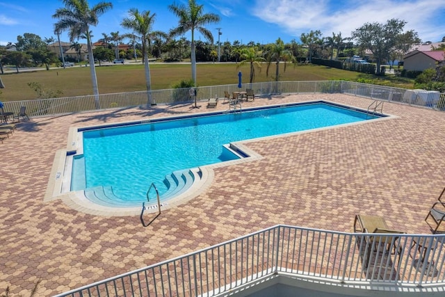 view of pool with a patio