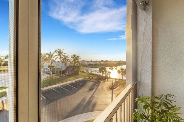 view of balcony