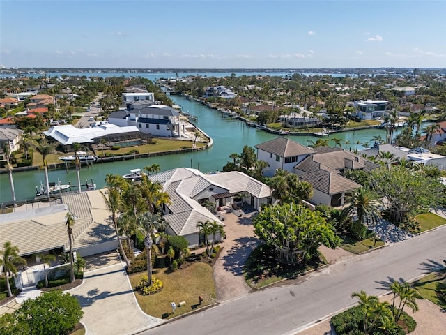 355 W Royal Flamingo Dr, Sarasota, FL 34236 - aerial perspective of suburban area with a large body of water