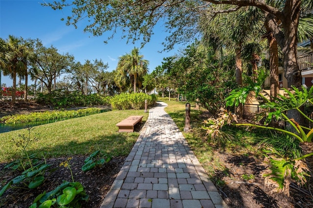 surrounding community featuring a lawn