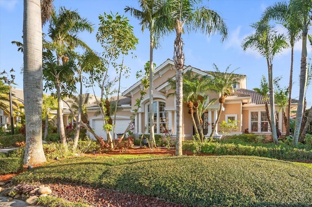 view of property with an attached garage