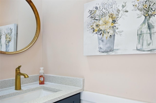 bathroom featuring vanity