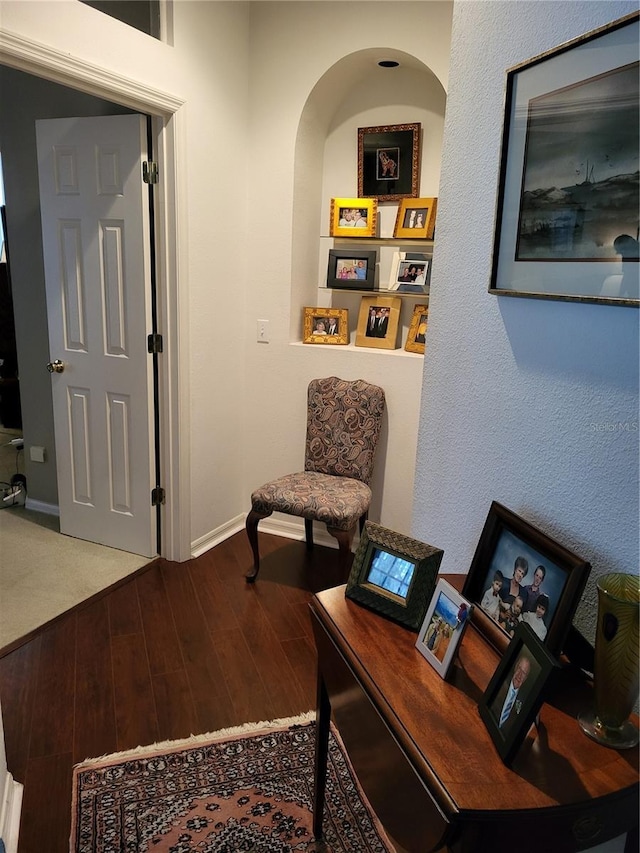 interior space featuring hardwood / wood-style flooring