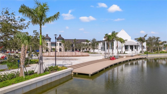 view of home's community featuring a water view