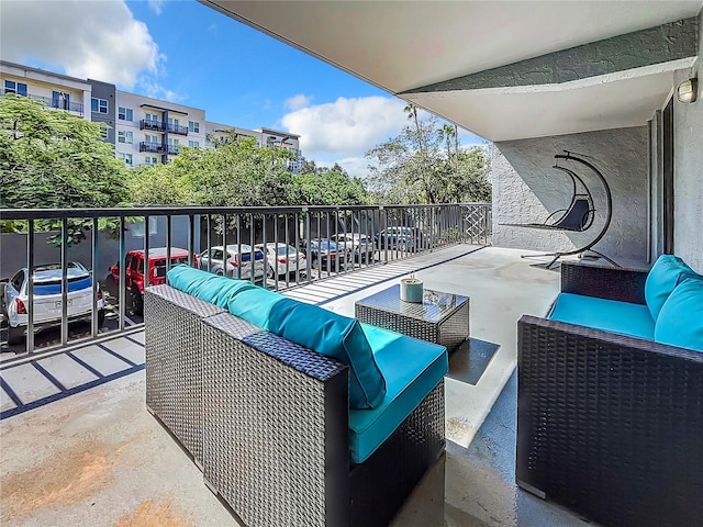 balcony with an outdoor living space