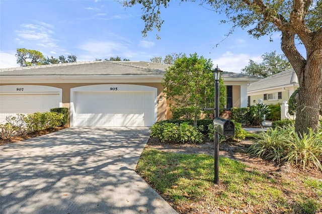 ranch-style house with a garage