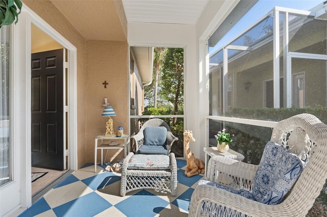 view of sunroom / solarium