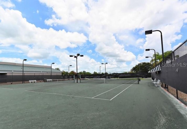 view of tennis court