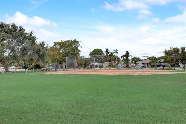 view of property's community featuring fence