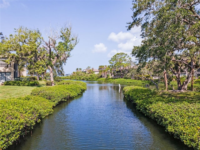 view of water feature