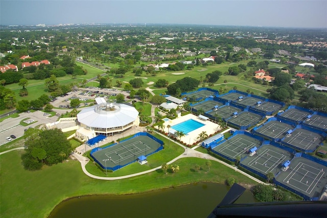 3837 Torrey Pines Blvd, Sarasota, FL 34238 - aerial view of a pool area