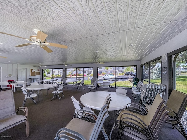 view of sunroom / solarium