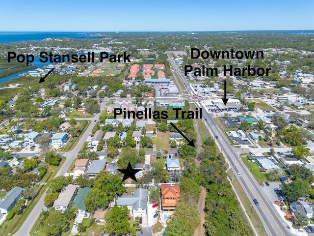 birds eye view of property featuring a residential view