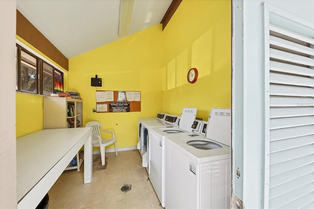 laundry room with washer and clothes dryer