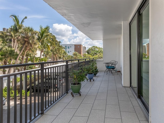 view of balcony