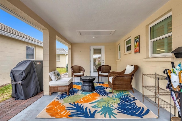 view of patio / terrace with outdoor lounge area