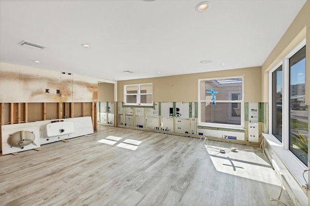 interior space featuring light hardwood / wood-style floors