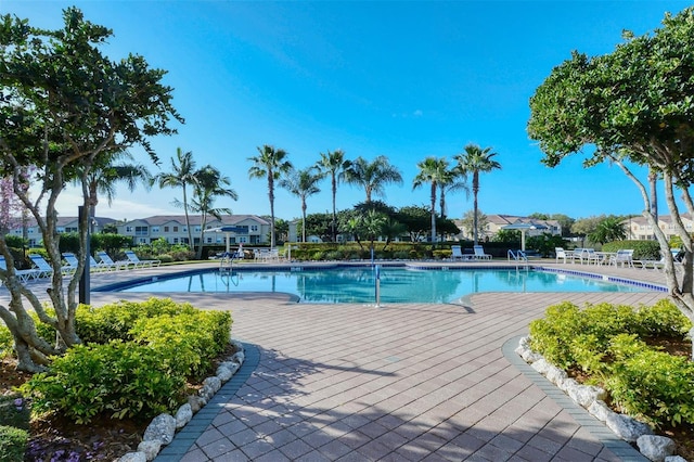 pool featuring a residential view