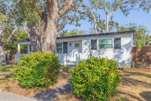 view of ranch-style home