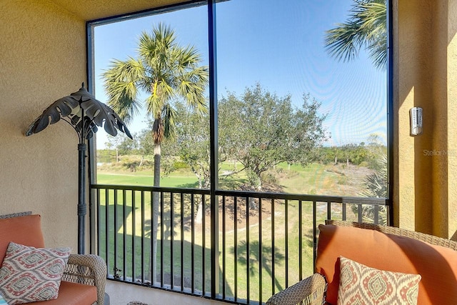 sunroom featuring plenty of natural light