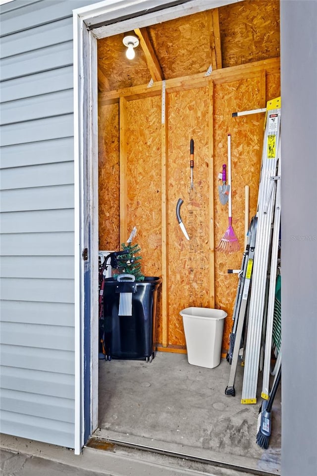 view of storage room