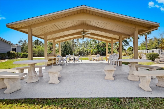 surrounding community featuring a patio