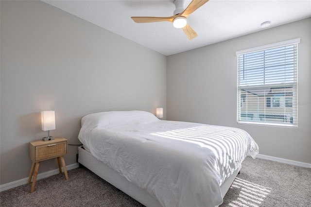 17136 Blowfish Dr, Nokomis, FL 34275 - bedroom featuring carpet and a ceiling fan