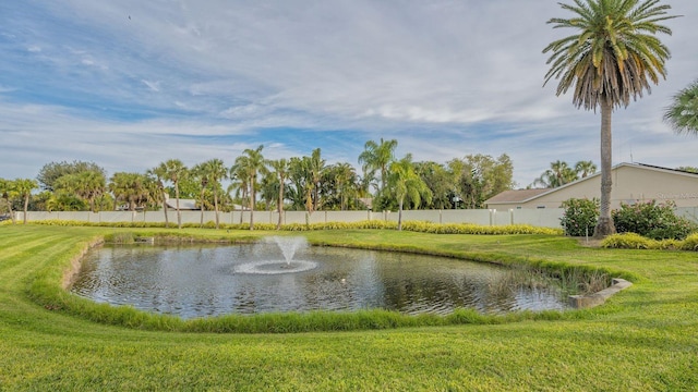 view of water feature