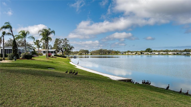 view of water feature