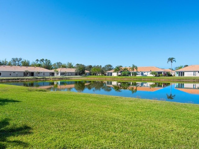 view of water feature featuring a residential view