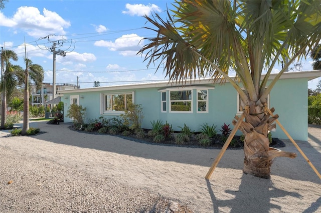 view of front of property with stucco siding