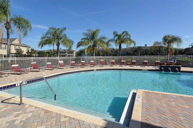 7632 Plantation Cir, Bradenton, FL 34201 - pool featuring a patio area and fence