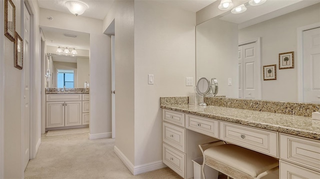 bathroom with vanity