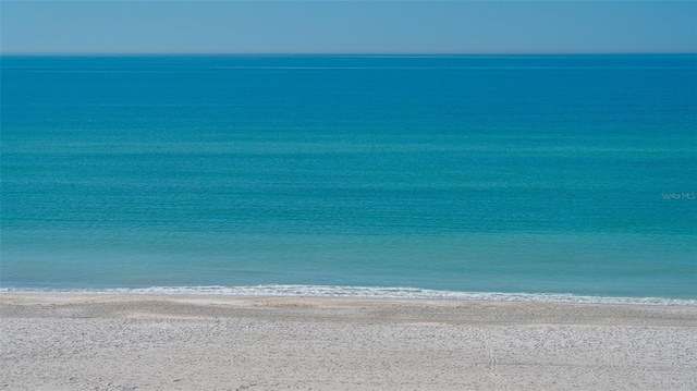 water view with a view of the beach