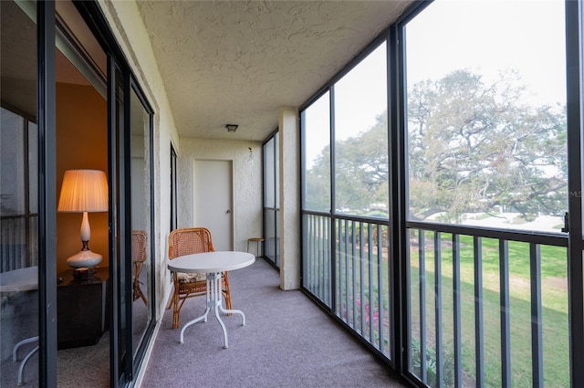 view of sunroom / solarium