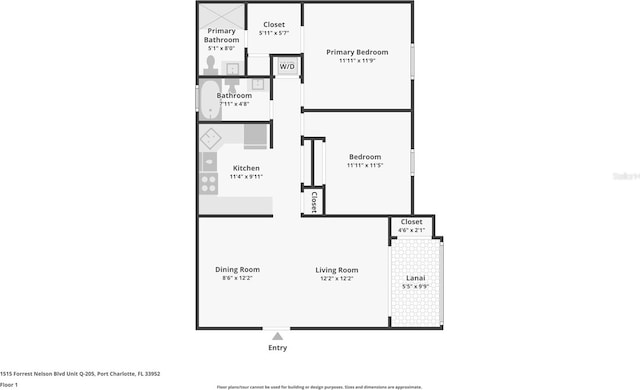 1515 Forrest Nelson Blvd Unit Q205, Port Charlotte, FL 33952 - plan